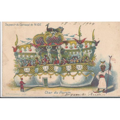 Souvenir du Carnaval de Nice - Char du Harem 1904